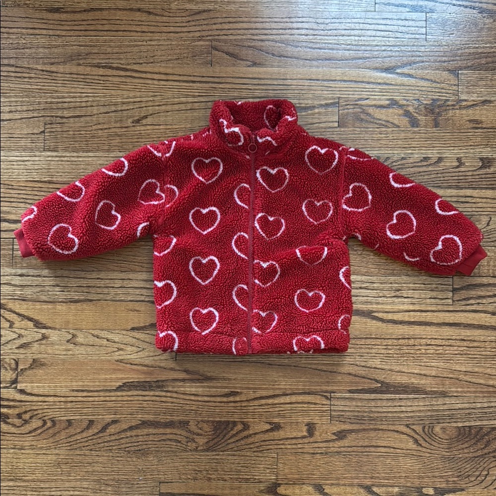 Zara Heart Sherpa Jacket